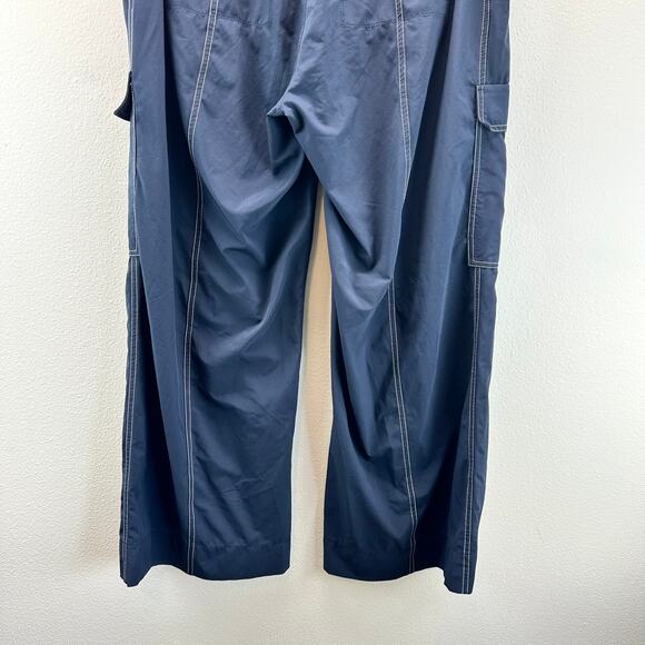 Athleta Chelsea Utility Wide Leg Pant Blue Cargo 14 Athletic - Picture 7 of 15